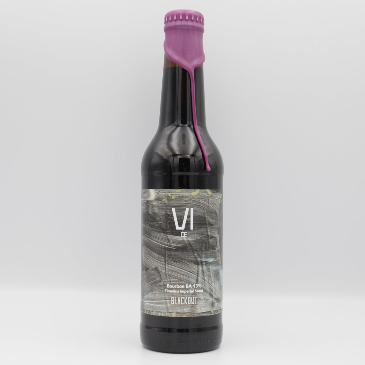 This is a bottle of Blackout - Vice - 13% (330ml). It is a Imperial Stout / Porter craft beer available to buy from Ghost Whale, voted London's best craft beer shop.