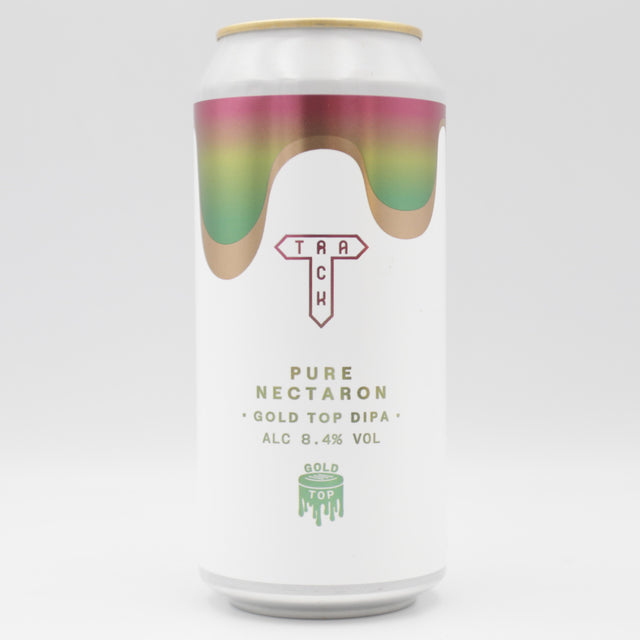 This is a can of Track - PURE Nectaron - 8.4% (440ml). It is a Double IPA craft beer available to buy from Ghost Whale, voted London's best craft beer shop.