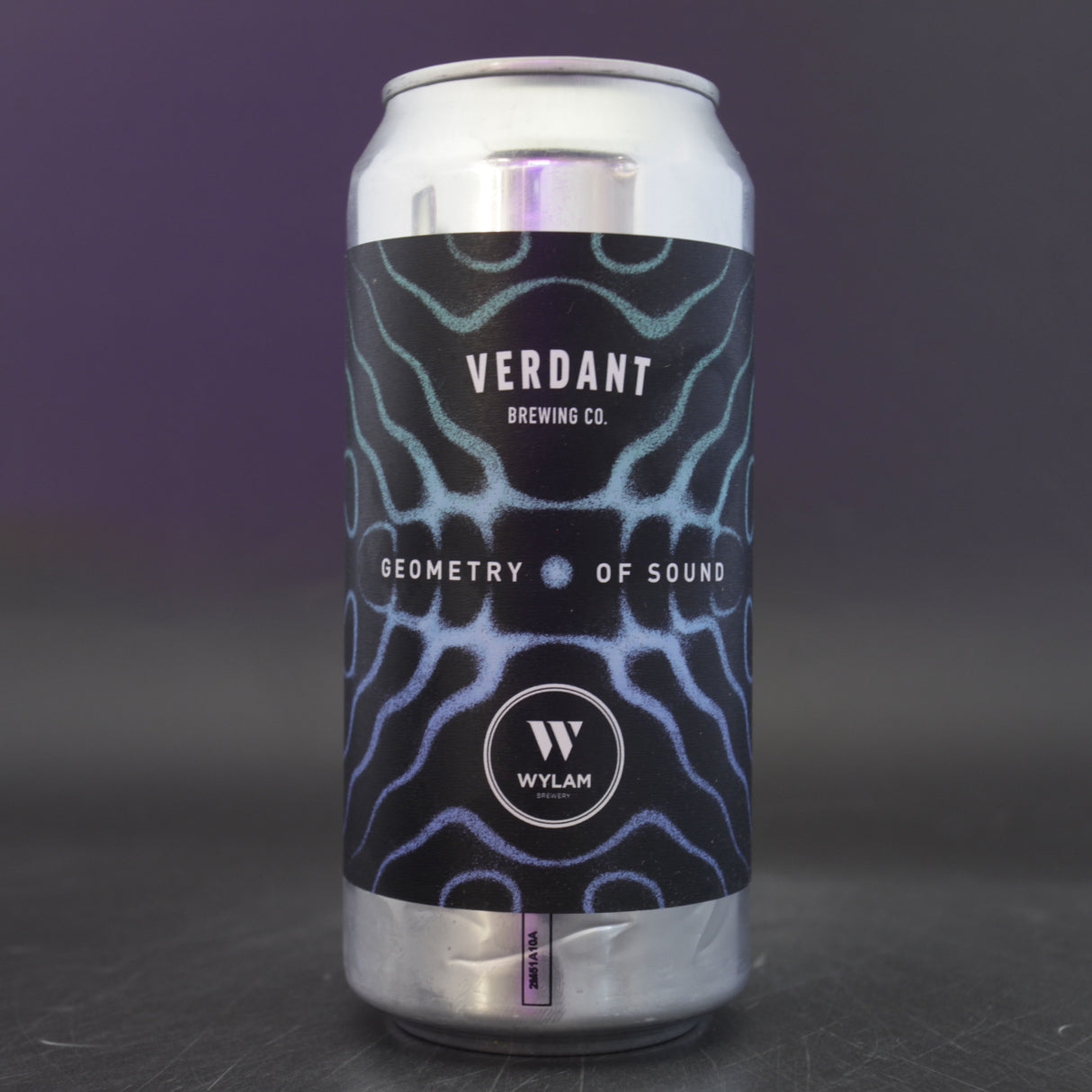 This is a can of Verdant / Wylam - Geometry Of Sound - 6.5% (440ml). It is a IPA craft beer available to buy from Ghost Whale, voted London's best craft beer shop.