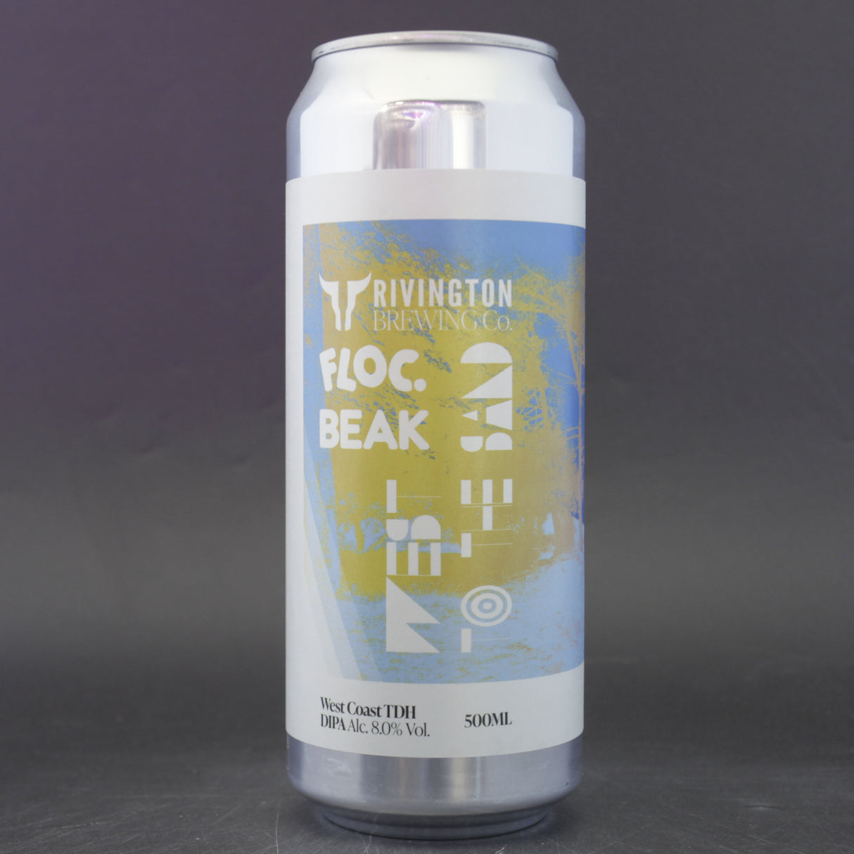 This is a can of Rivington / Beak Brewery / Floc - West To The Sand - 8% (500ml). It is a Double IPA craft beer available to buy from Ghost Whale, voted London's best craft beer shop.
