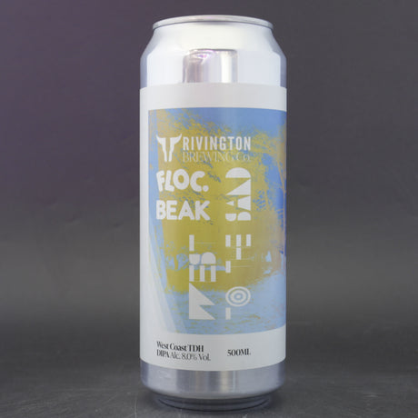 This is a can of Rivington / Beak Brewery / Floc - West To The Sand - 8% (500ml). It is a Double IPA craft beer available to buy from Ghost Whale, voted London's best craft beer shop.