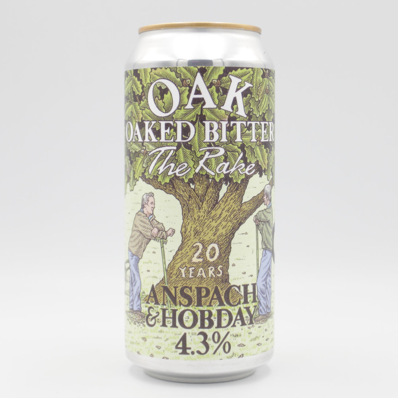 This is a can of Anspach & Hobday - Oak - 4.3% (440ml). It is a Pale Ale craft beer available to buy from Ghost Whale, voted London's best craft beer shop.