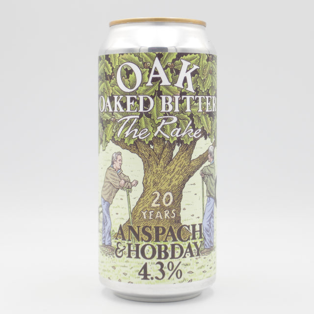 This is a can of Anspach & Hobday - Oak - 4.3% (440ml). It is a Pale Ale craft beer available to buy from Ghost Whale, voted London's best craft beer shop.