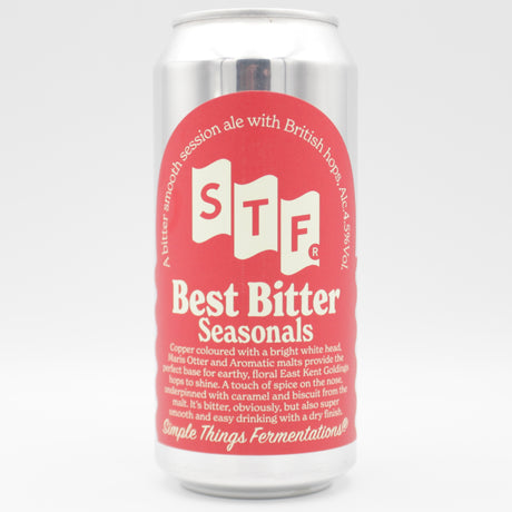 This is a can of Simple Things Fermentations - Best Bitter - 4.5% (440ml). It is a Traditional English Ale craft beer available to buy from Ghost Whale, voted London's best craft beer shop.