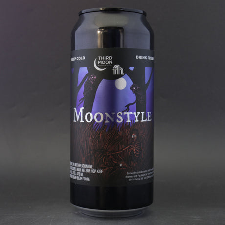 This is a can of Third Moon - Moonstyle - 8% (473ml). It is a Double IPA craft beer available to buy from Ghost Whale, voted London's best craft beer shop.