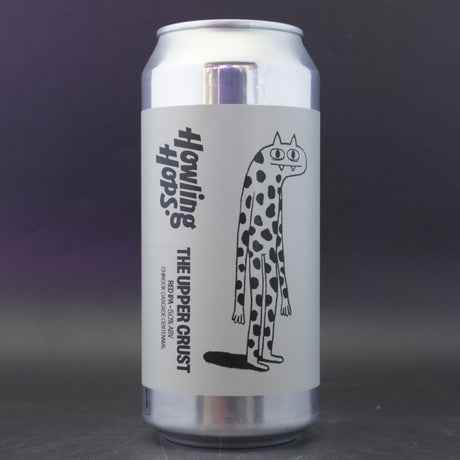 This is a can of Howling Hops - The Upper Crust - 5% (440ml). It is a IPA craft beer available to buy from Ghost Whale, voted London's best craft beer shop.