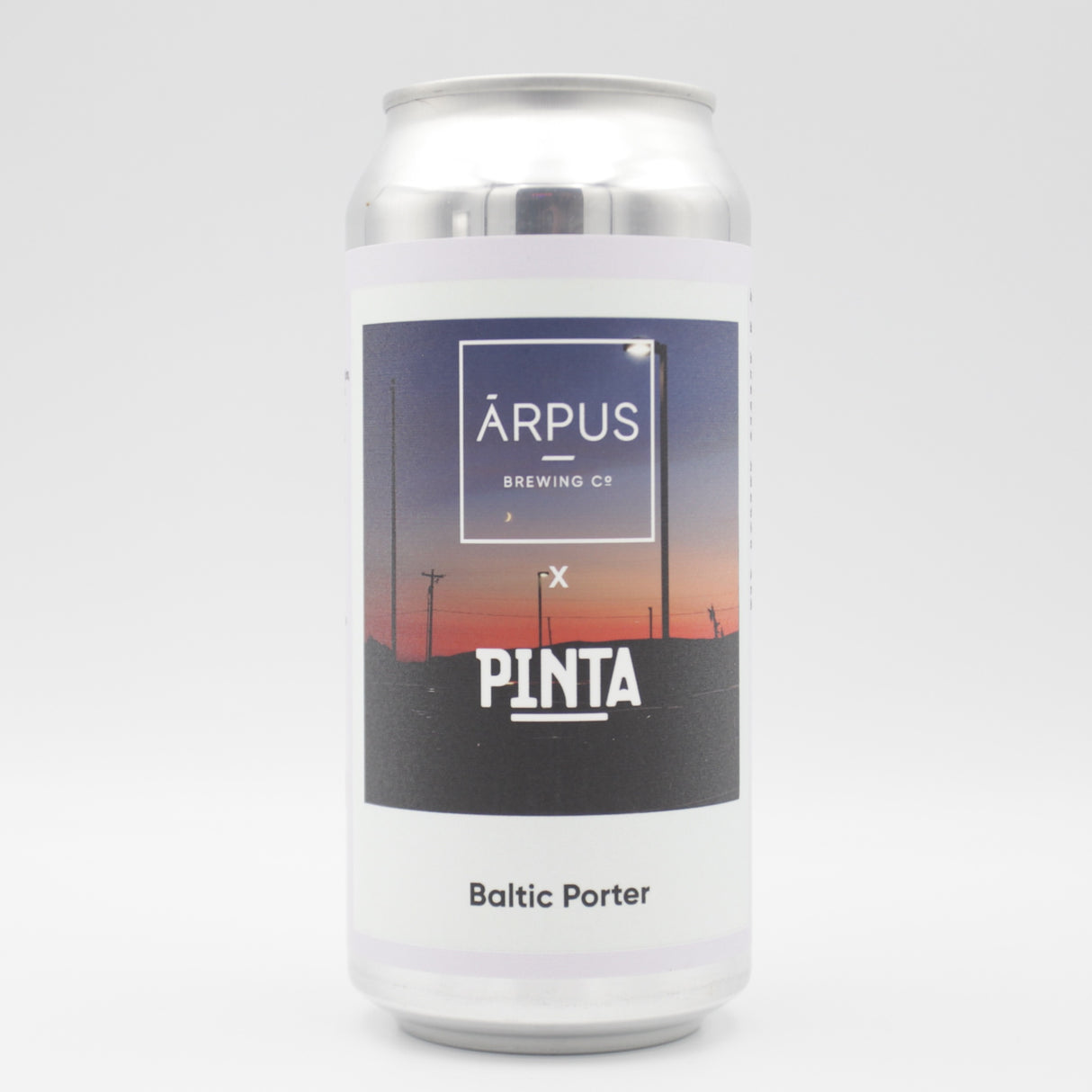 This is a can of Arpus Brewing Co / Pinta - Baltic Porter - 9% (440ml). It is a Imperial Stout / Porter craft beer available to buy from Ghost Whale, voted London's best craft beer shop.
