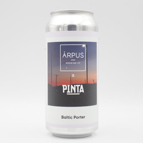 This is a can of Arpus Brewing Co / Pinta - Baltic Porter - 9% (440ml). It is a Imperial Stout / Porter craft beer available to buy from Ghost Whale, voted London's best craft beer shop.