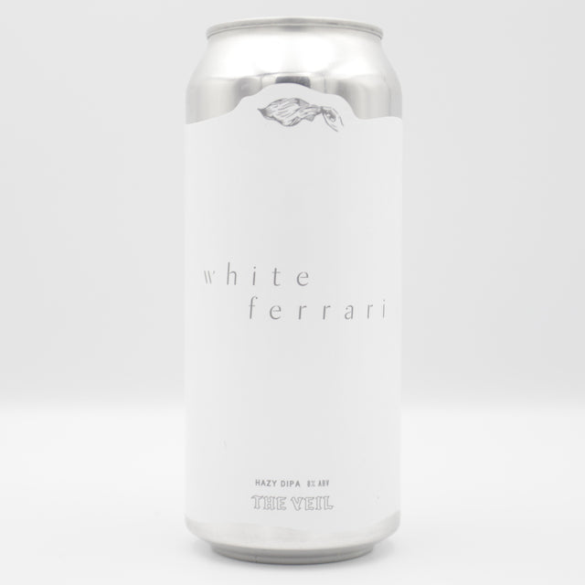 This is a can of The Veil - Whiteferrari - 8% (473ml). It is a Double IPA craft beer available to buy from Ghost Whale, voted London's best craft beer shop.