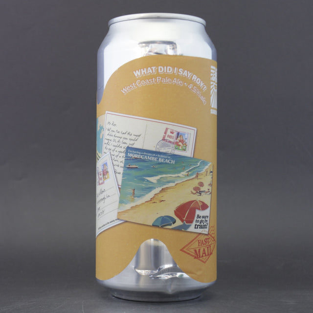 This is a can of Sureshot - What Did I Say Roy? - 4.5% (440ml). It is a Pale Ale craft beer available to buy from Ghost Whale, voted London's best craft beer shop.