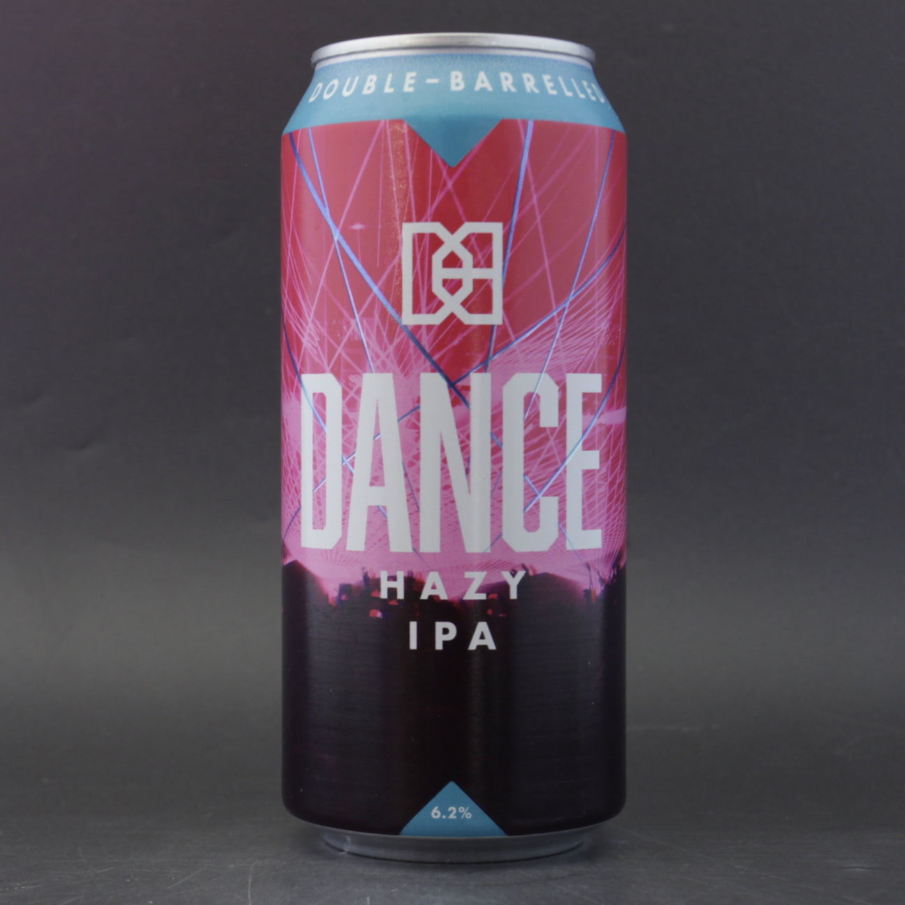 This is a can of Double Barrelled - Dance - 6.2% (440ml). It is a IPA craft beer available to buy from Ghost Whale, voted London's best craft beer shop.