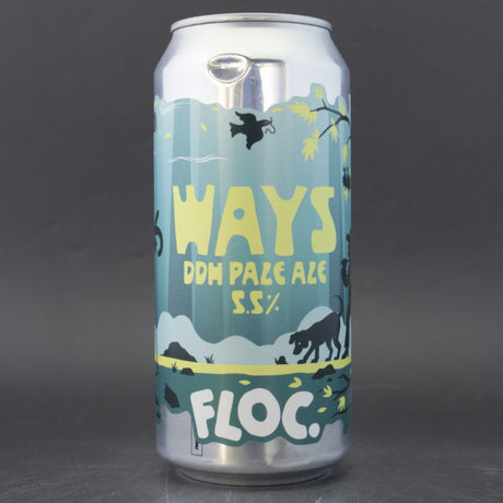 This is a can of Floc - Ways - 5.5% (440ml). It is a Pale Ale craft beer available to buy from Ghost Whale, voted London's best craft beer shop.