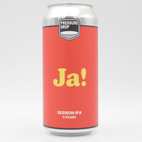 This is a can of Pressure Drop - Ja! - 3.2% (440ml). It is a Pale Ale craft beer available to buy from Ghost Whale, voted London's best craft beer shop.