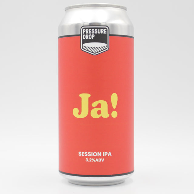This is a can of Pressure Drop - Ja! - 3.2% (440ml). It is a Pale Ale craft beer available to buy from Ghost Whale, voted London's best craft beer shop.
