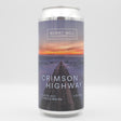 This is a can of Burnt Mill - Crimson Highway - 5.5% (440ml). It is a IPA craft beer available to buy from Ghost Whale, voted London's best craft beer shop.