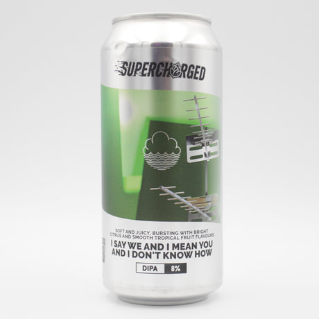 This is a can of Cloudwater - I Say We And I Mean You And I Don't Know How - 8% (440ml). It is a  craft beer available to buy from Ghost Whale, voted London's best craft beer shop.