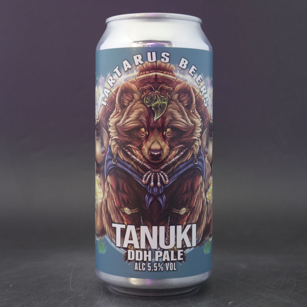 This is a can of Tartarus - Tanuki - 5.5% (440ml). It is a Pale Ale craft beer available to buy from Ghost Whale, voted London's best craft beer shop.
