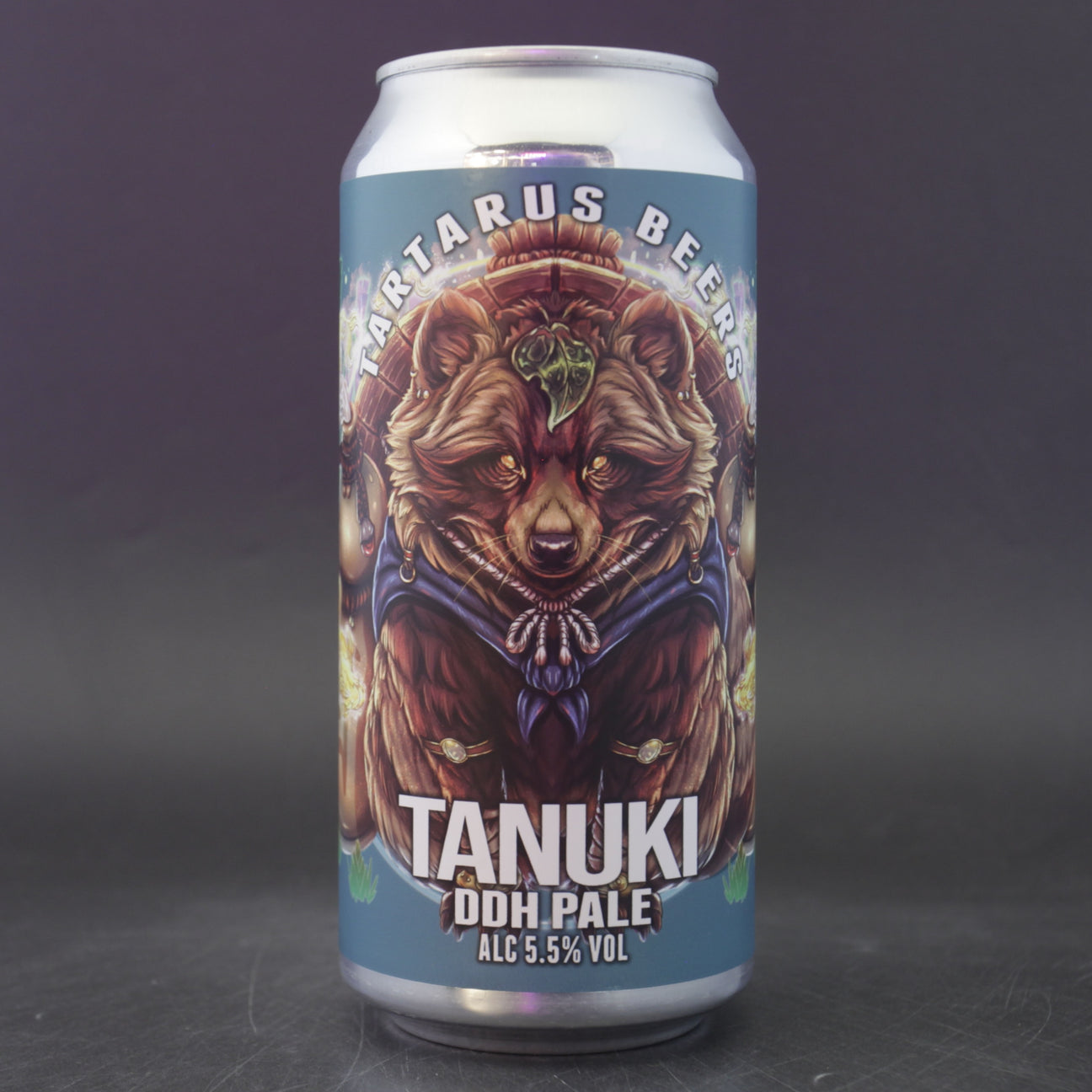 This is a can of Tartarus - Tanuki - 5.5% (440ml). It is a Pale Ale craft beer available to buy from Ghost Whale, voted London's best craft beer shop.