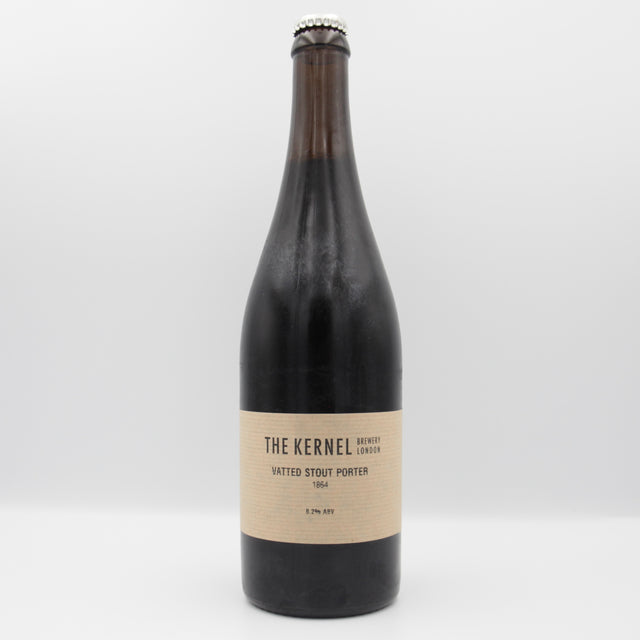 This is a sharing bottle of The Kernel - Vatted Stout Porter 1864 - 8.2% (750ml). It is a Wild Ale craft beer available to buy from Ghost Whale, voted London's best craft beer shop.
