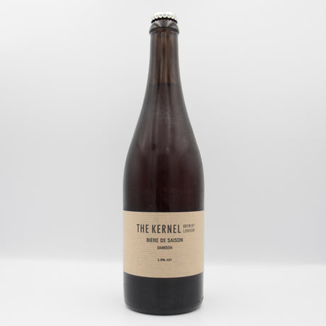 This is a sharing bottle of The Kernel - Biere de Saison: Damson - 5.8% (750ml). It is a Wild Ale craft beer available to buy from Ghost Whale, voted London's best craft beer shop.