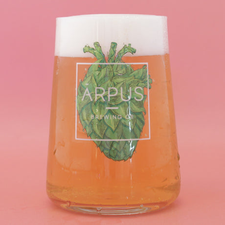 This is a merch of Arpus Glass. It is a  craft  available to buy from Ghost Whale, voted London's best craft beer shop.