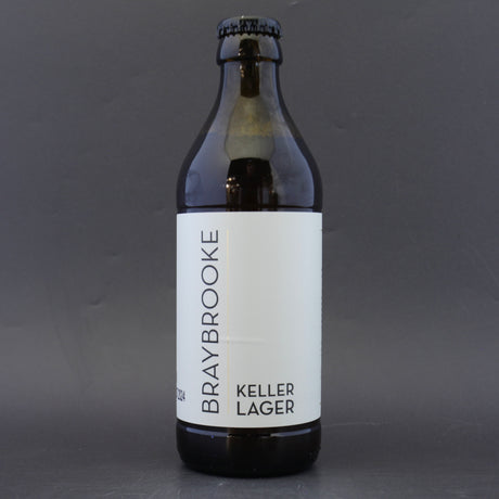 This is a bottle of Braybrooke - Keller Lager - 4.8% (330ml). It is a Lager / Pilsner / Kölsch craft beer available to buy from Ghost Whale, voted London's best craft beer shop.