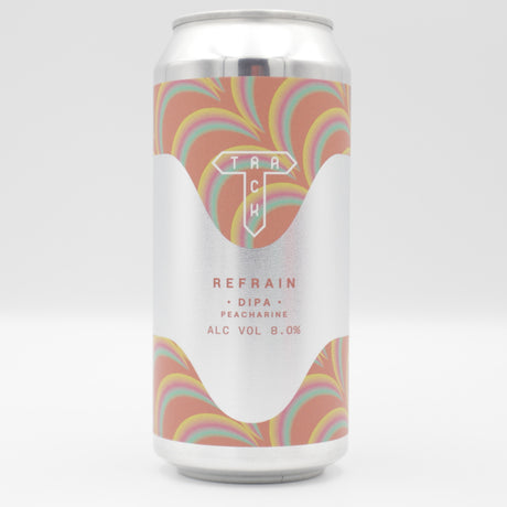 This is a can of Track - Refrain - 8% (440ml). It is a Double IPA craft beer available to buy from Ghost Whale, voted London's best craft beer shop.