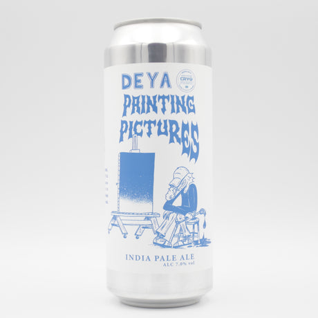 This is a can of DEYA - Painting Pictures - 7% (500ml). It is a IPA craft beer available to buy from Ghost Whale, voted London's best craft beer shop.