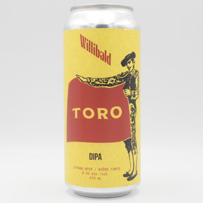 This is a can of Willibald - TORO - 8.2% (473ml). It is a Double IPA craft beer available to buy from Ghost Whale, voted London's best craft beer shop.