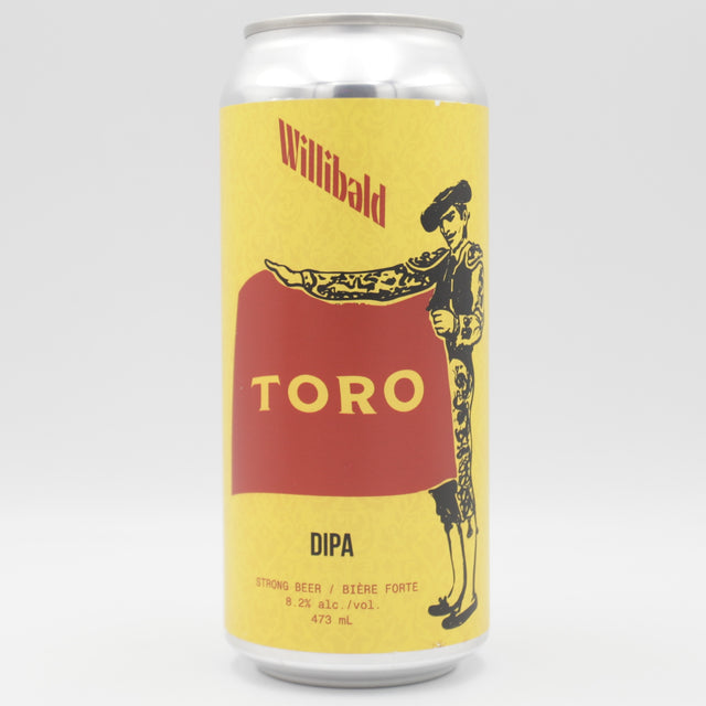 This is a can of Willibald - TORO - 8.2% (473ml). It is a Double IPA craft beer available to buy from Ghost Whale, voted London's best craft beer shop.