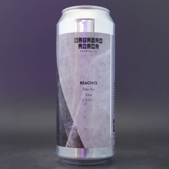 This is a can of Nothing Bound - Beaches - 5.2% (500ml). It is a Pale Ale craft beer available to buy from Ghost Whale, voted London's best craft beer shop.