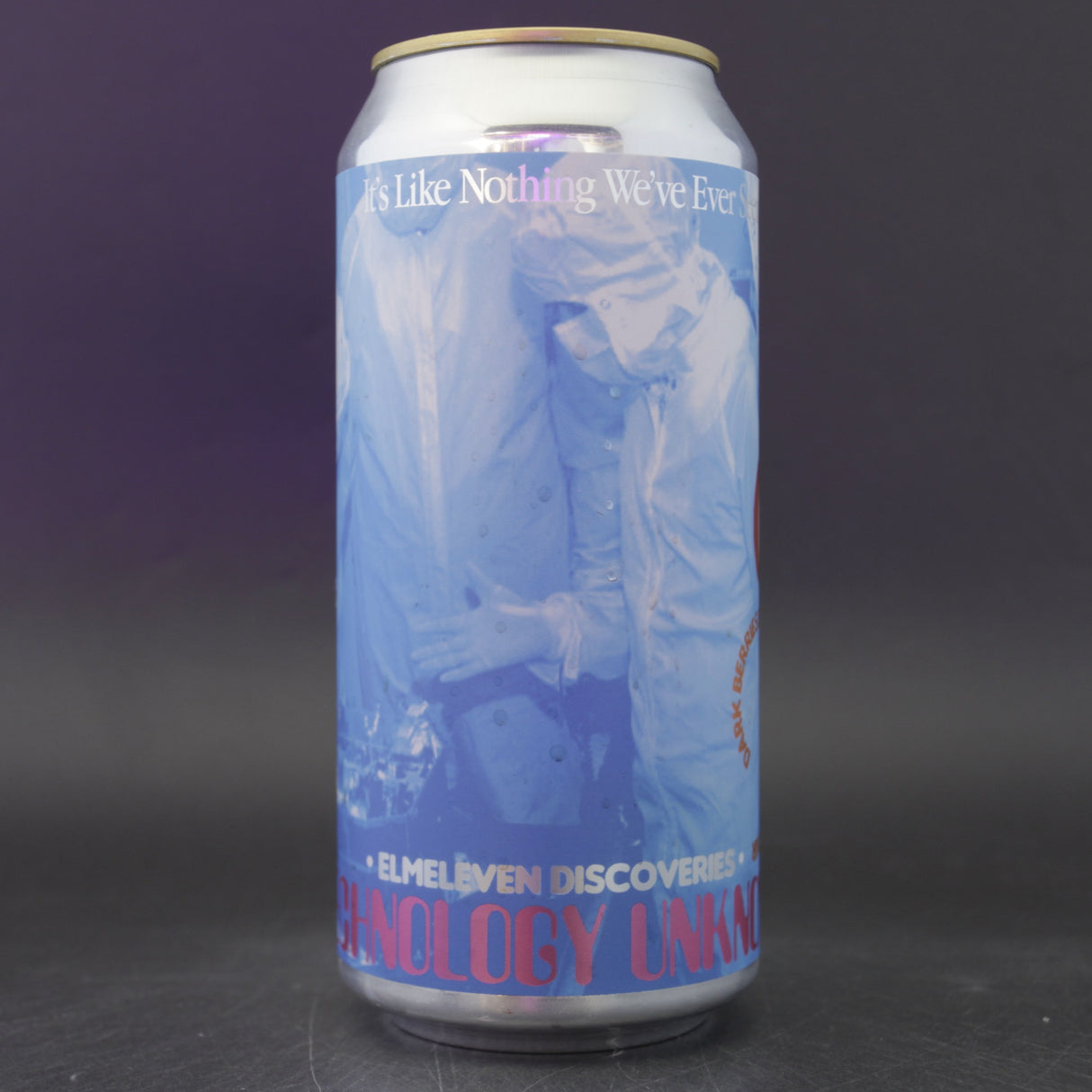 This is a can of Elm Eleven - Technology Unknown - 5% (440ml). It is a Sour craft beer available to buy from Ghost Whale, voted London's best craft beer shop.