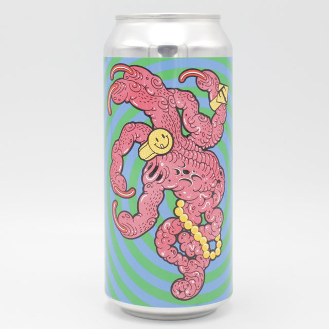 This is a can of Omnipollo / Troon - Late Night Craving - 9% (440ml). It is a Triple IPA craft beer available to buy from Ghost Whale, voted London's best craft beer shop.