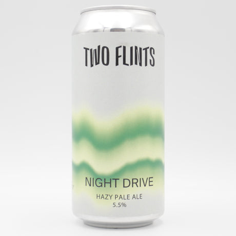 This is a can of Two Flints - Night Drive - 5.5% (440ml). It is a Pale Ale craft beer available to buy from Ghost Whale, voted London's best craft beer shop.