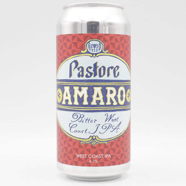 This is a can of Pastore - Amaro - 6.7% (440ml). It is a IPA craft beer available to buy from Ghost Whale, voted London's best craft beer shop.