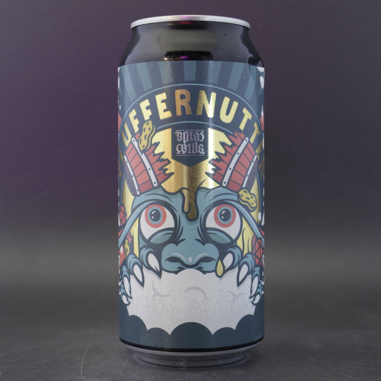 This is a can of Brass Castle - Fluffernater - 8.4% (440ml). It is a Imperial Stout / Porter craft beer available to buy from Ghost Whale, voted London's best craft beer shop.