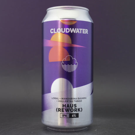 This is a can of Cloudwater - Haus (Rework) - 6% (440ml). It is a IPA craft beer available to buy from Ghost Whale, voted London's best craft beer shop.