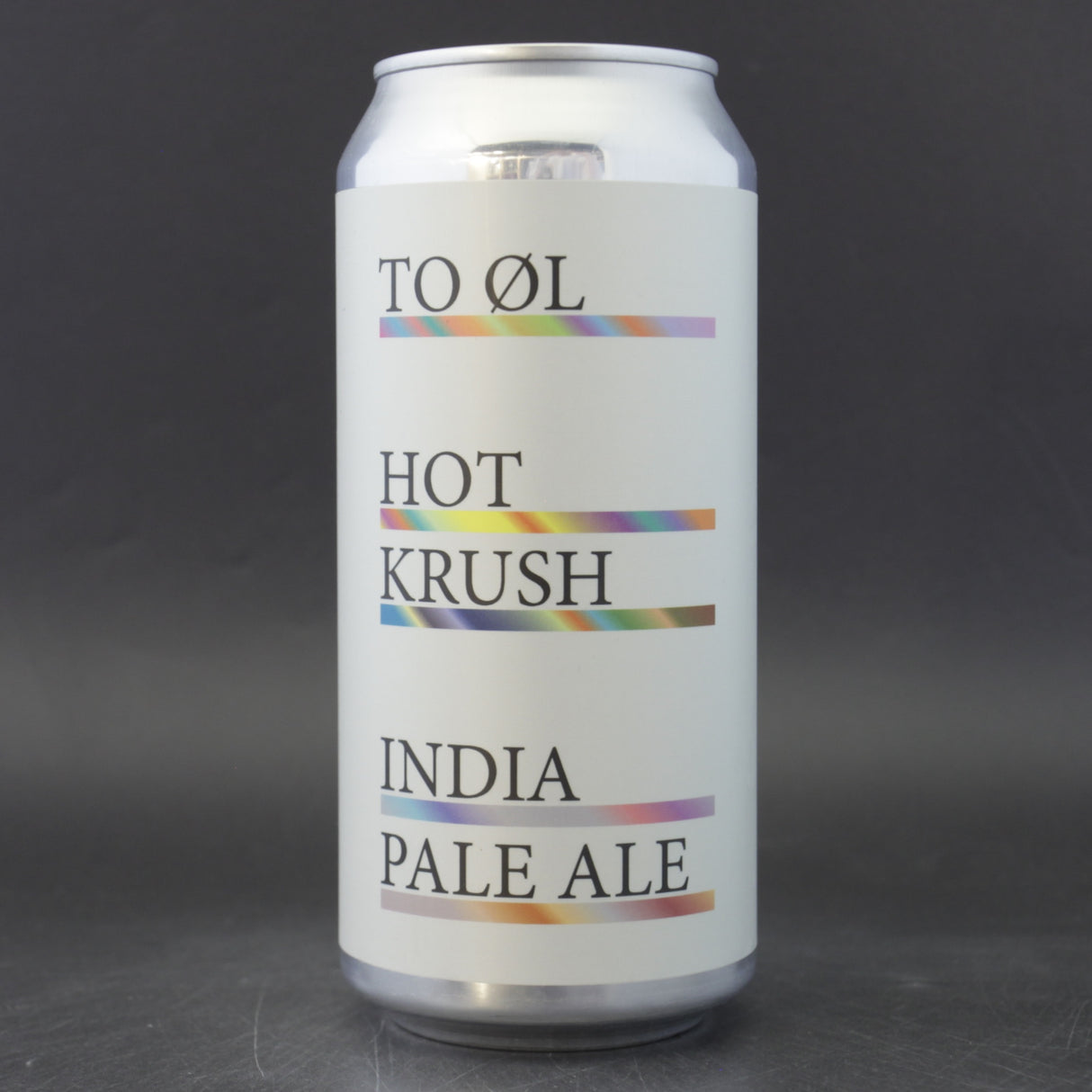 This is a can of To Øl - Hot Krush - 6% (440ml). It is a IPA craft beer available to buy from Ghost Whale, voted London's best craft beer shop.