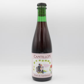 This is a bottle of Cantillon - Rose de Gambrinus - 5% (375ml). It is a Lambic craft beer available to buy from Ghost Whale, voted London's best craft beer shop.
