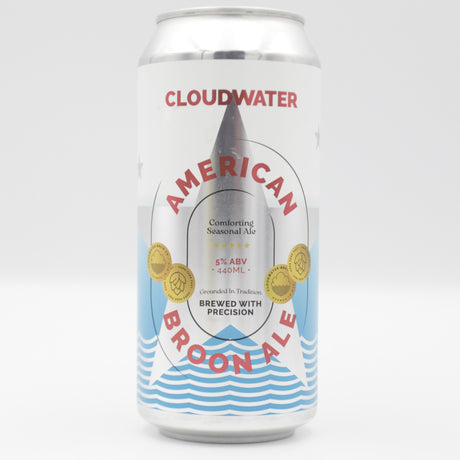 This is a can of Cloudwater - American Broon Ale - 5% (440ml). It is a Brown Ale craft beer available to buy from Ghost Whale, voted London's best craft beer shop.