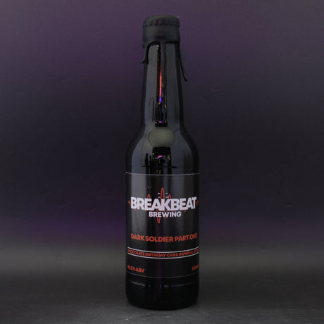This is a bottle of Breakbeat - Dark Soldier Part 1 - 10.5% (330ml). It is a Imperial Stout / Porter craft beer available to buy from Ghost Whale, voted London's best craft beer shop.