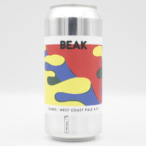 This is a can of Beak - Dunes - 4.2% (440ml). It is a Pale Ale craft beer available to buy from Ghost Whale, voted London's best craft beer shop.