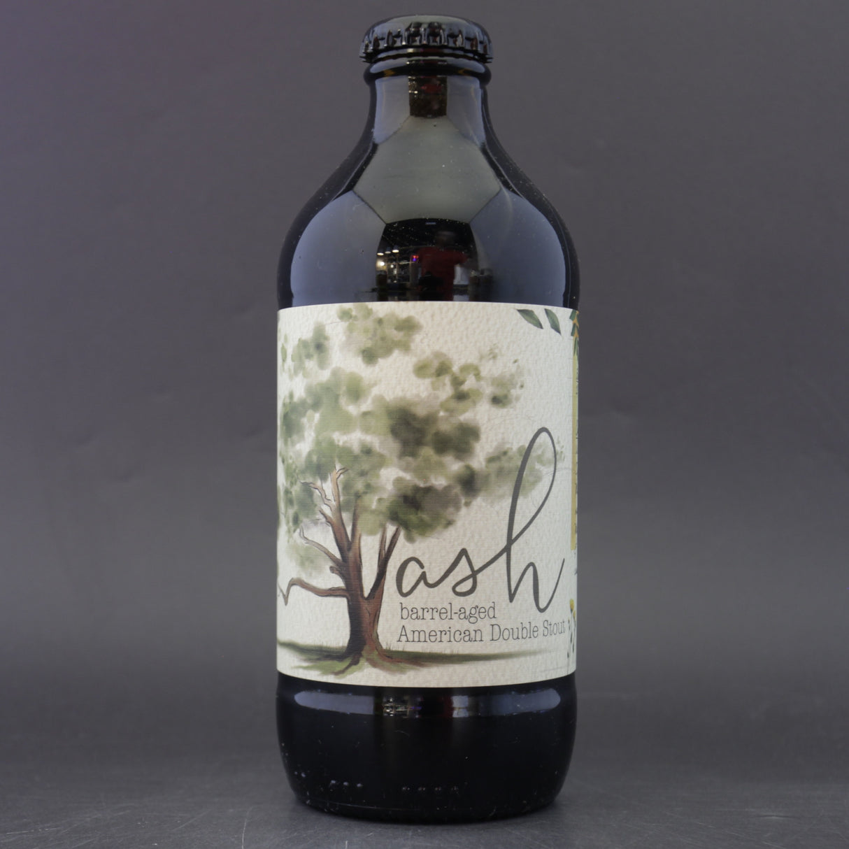 This is a bottle of Humble Forager / The Brewing Projekt - Ash - 14.5% (355ml). It is a Imperial Stout / Porter craft beer available to buy from Ghost Whale, voted London's best craft beer shop.