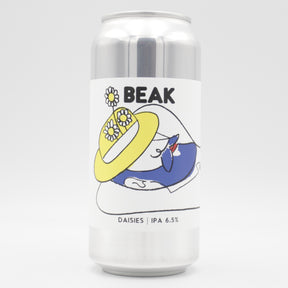 This is a can of Beak - Daisies - 6.5% (440ml). It is a IPA craft beer available to buy from Ghost Whale, voted London's best craft beer shop.