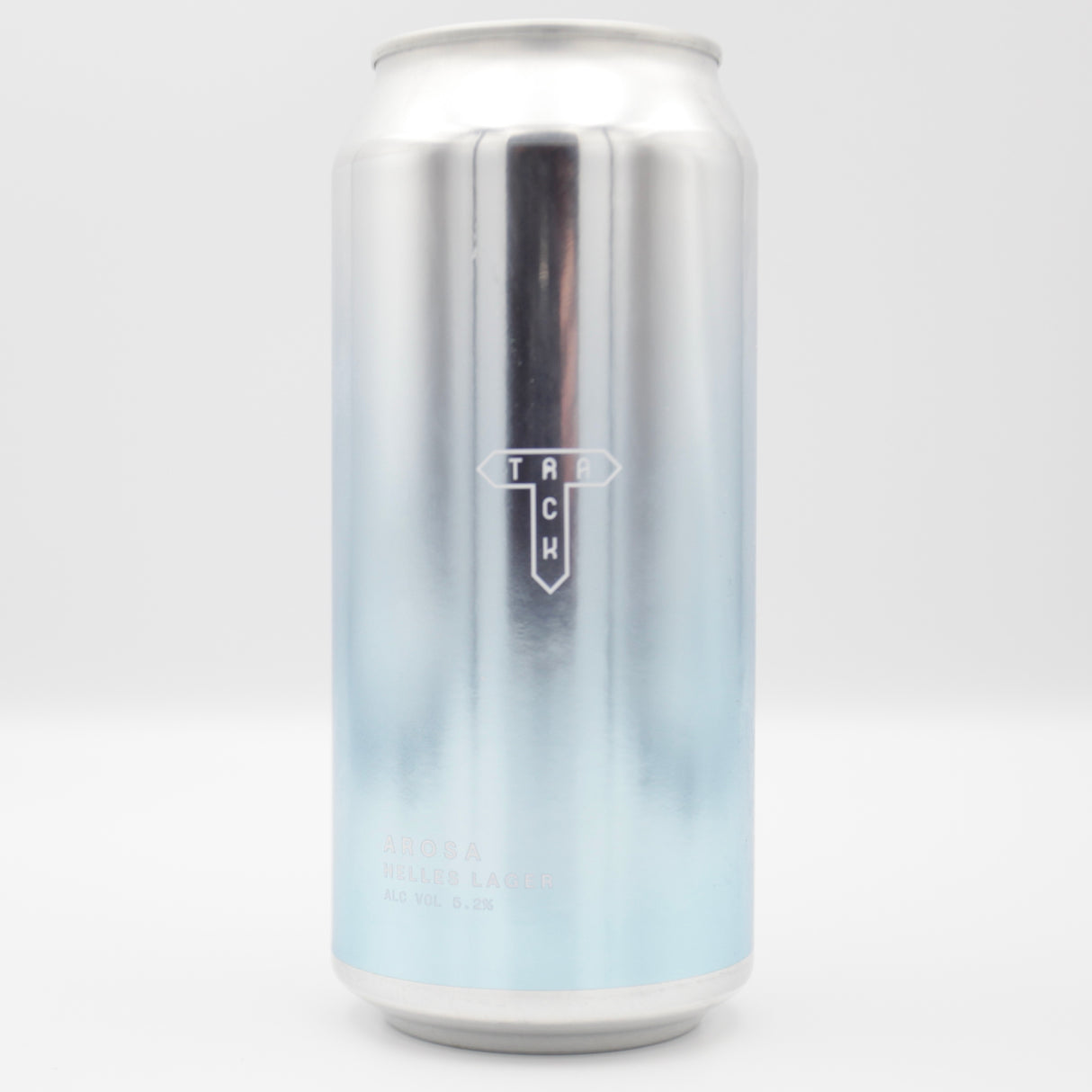 This is a can of Track - Arosa - 5.2% (440ml). It is a Lager / Pilsner / Kölsch craft beer available to buy from Ghost Whale, voted London's best craft beer shop.