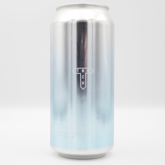 This is a can of Track - Arosa - 5.2% (440ml). It is a Lager / Pilsner / Kölsch craft beer available to buy from Ghost Whale, voted London's best craft beer shop.