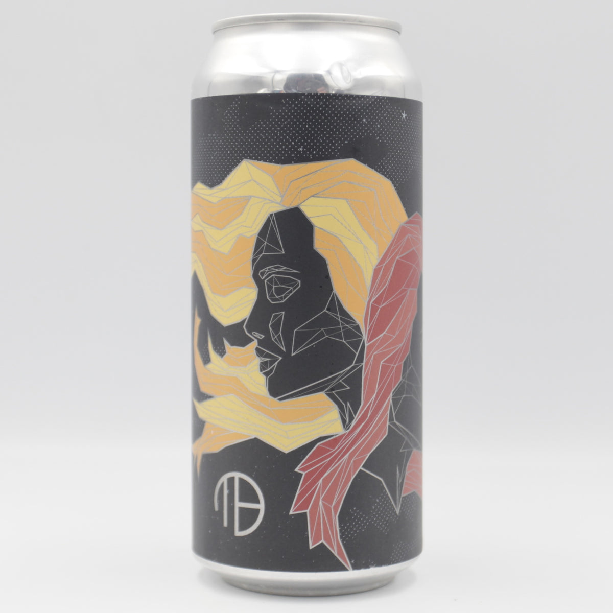 This is a can of Mortalis - Gemini: Strawberry + Mango + Watermelon Candy - 7% (473ml). It is a Sour craft beer available to buy from Ghost Whale, voted London's best craft beer shop.