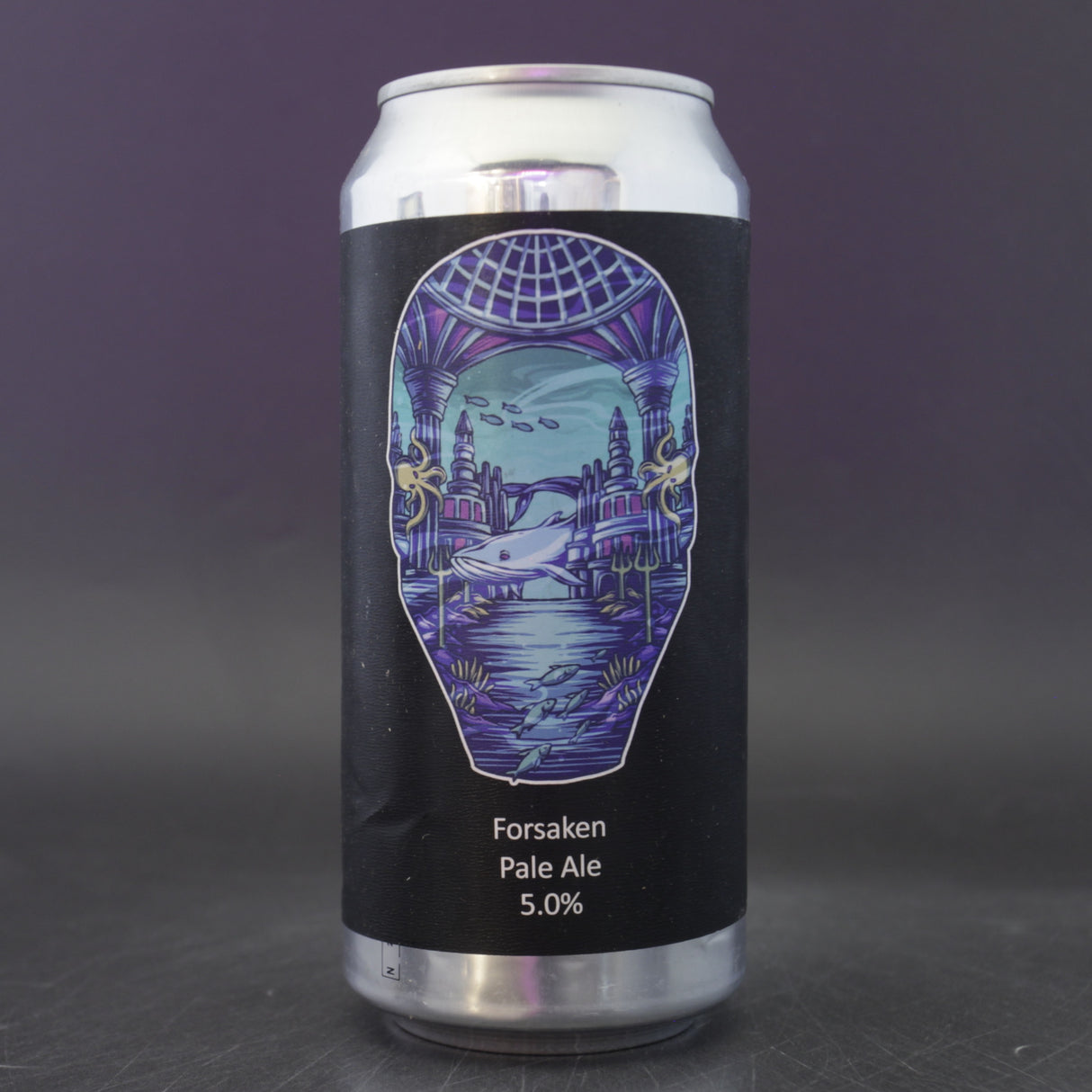 This is a can of Dark Element - Forsaken - 5% (440ml). It is a Pale Ale craft beer available to buy from Ghost Whale, voted London's best craft beer shop.