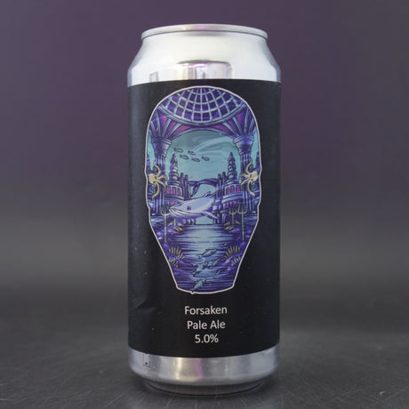 This is a can of Dark Element - Forsaken - 5% (440ml). It is a Pale Ale craft beer available to buy from Ghost Whale, voted London's best craft beer shop.