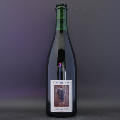 This is a sharing bottle of Cantillon - St Lamvinus 2024 - 7.5% (750ml). It is a Lambic craft beer available to buy from Ghost Whale, voted London's best craft beer shop.